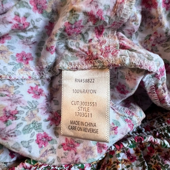 Max Studio Multi Color Ruffle A-line Above Knee 100% Rayon Skirt Size Medium - Picture 5 of 6